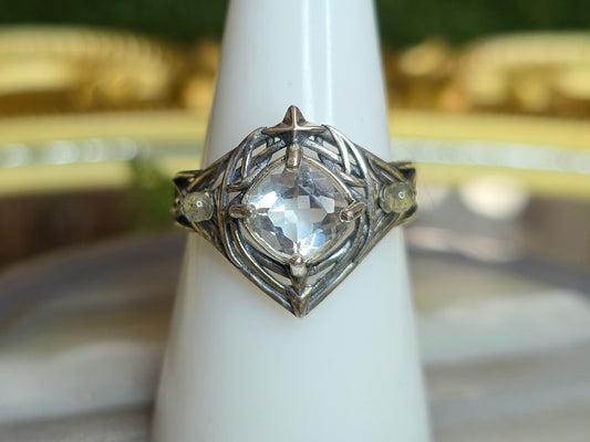 Clear Quartz Elven Ring