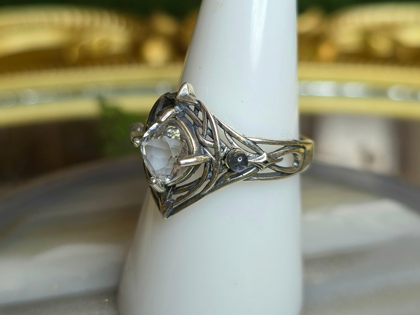 Clear Quartz Elven Ring