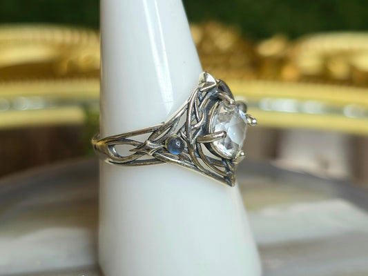 Clear Quartz Elven Ring
