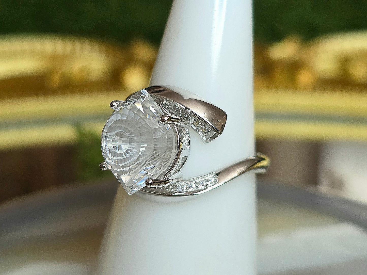 Devil's Eye Clear Quartz Ring C