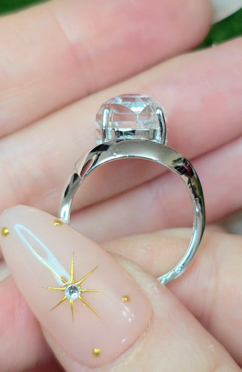 Devil's Eye Clear Quartz Ring C