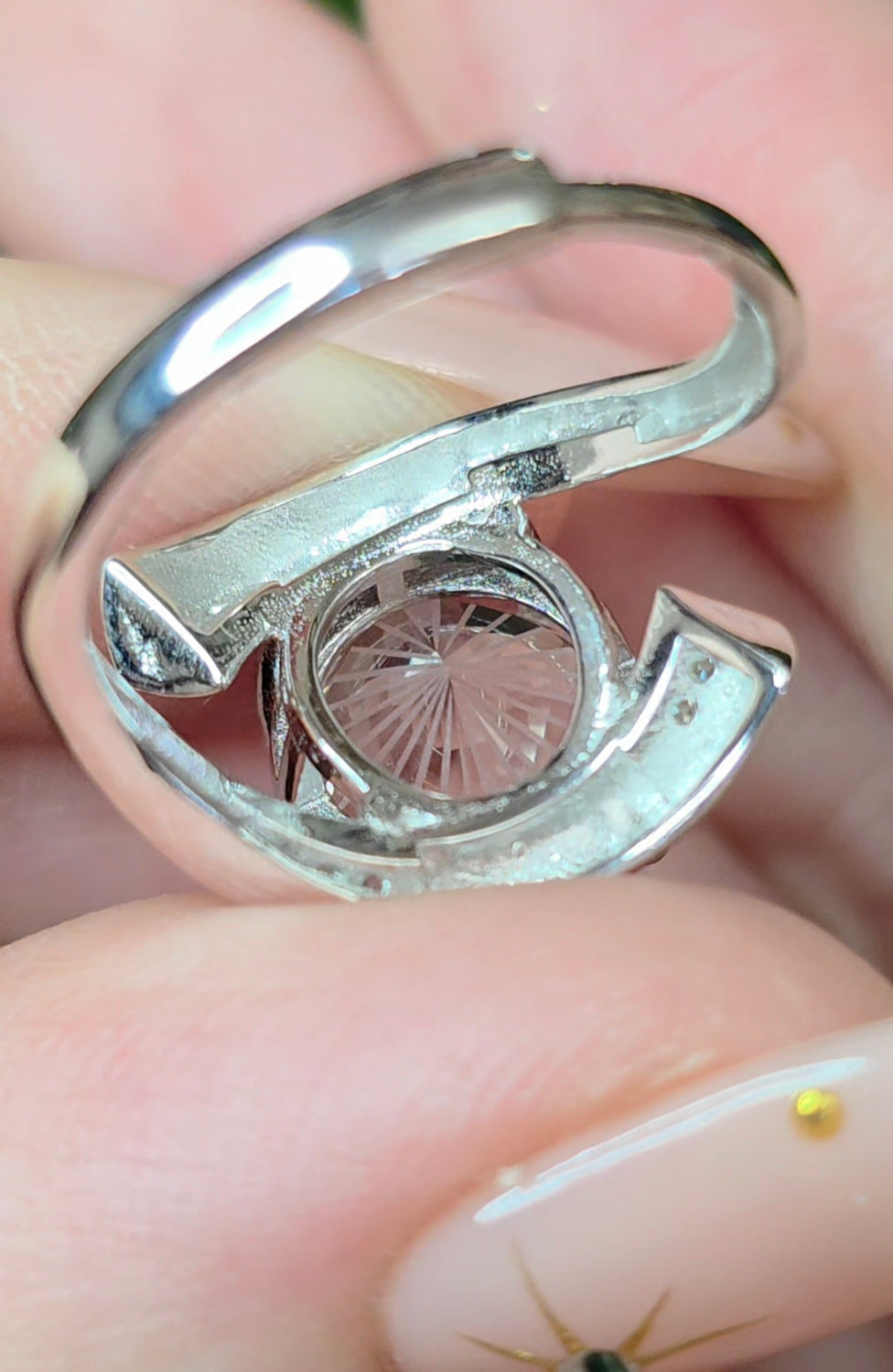 Devil's Eye Clear Quartz Ring C
