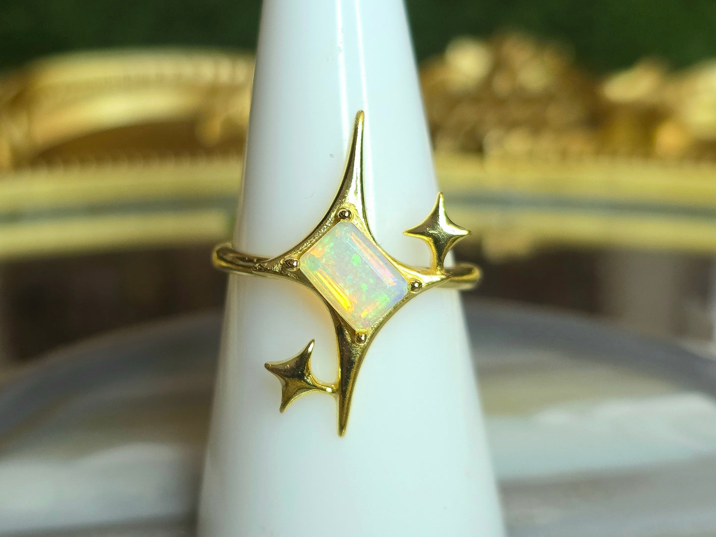 Opal Starlight Ring