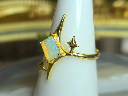 Opal Starlight Ring