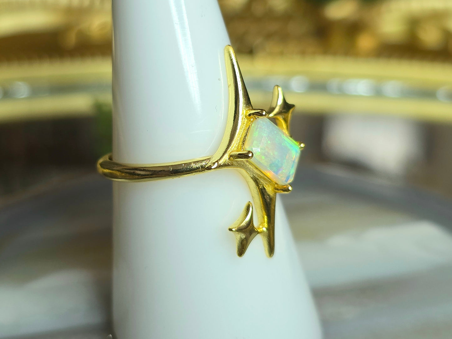 Opal Starlight Ring