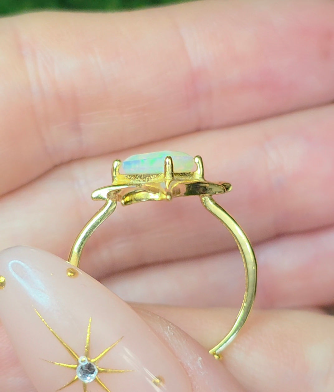 Opal Starlight Ring