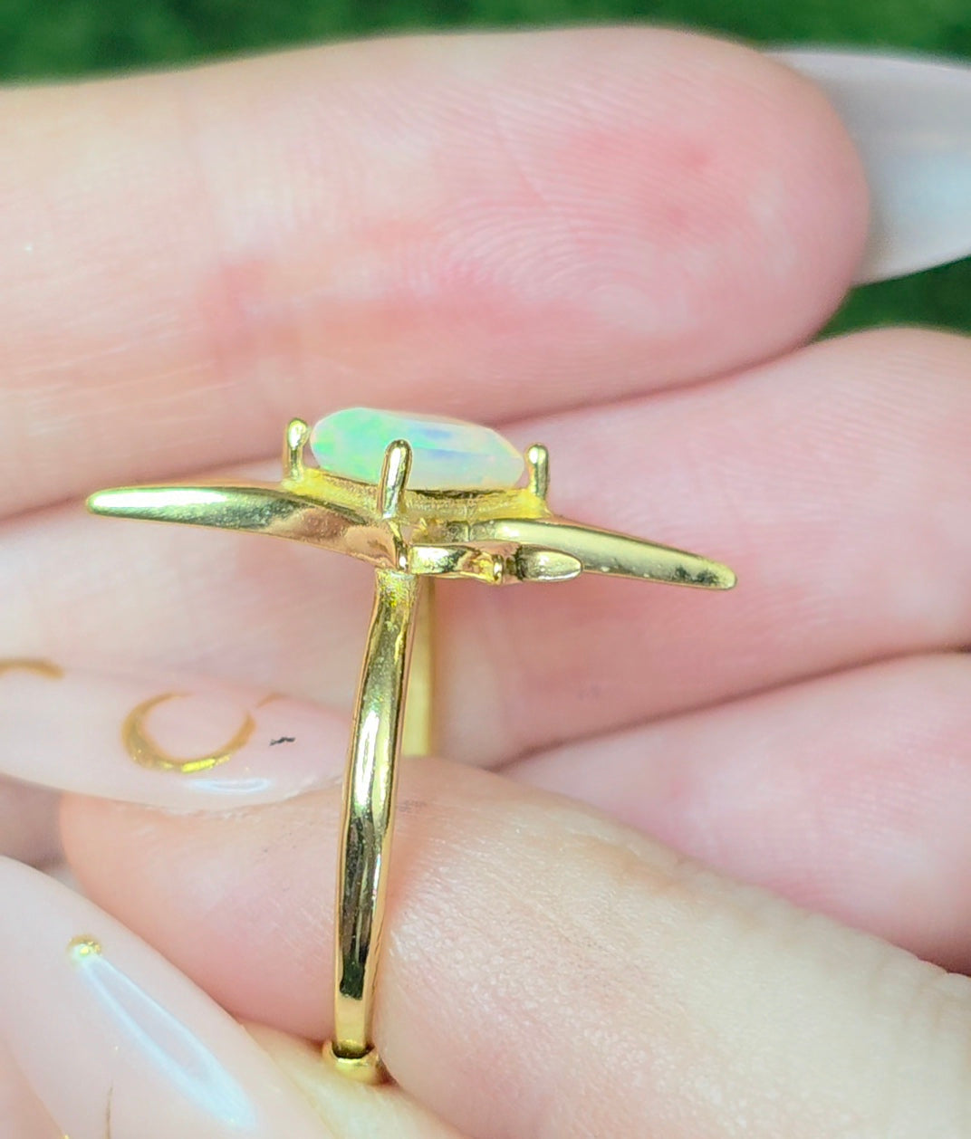 Opal Starlight Ring