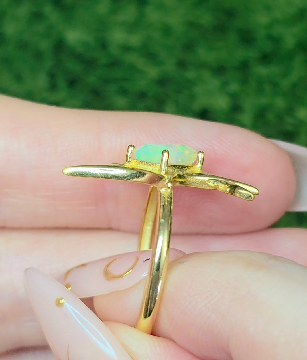 Opal Starlight Ring
