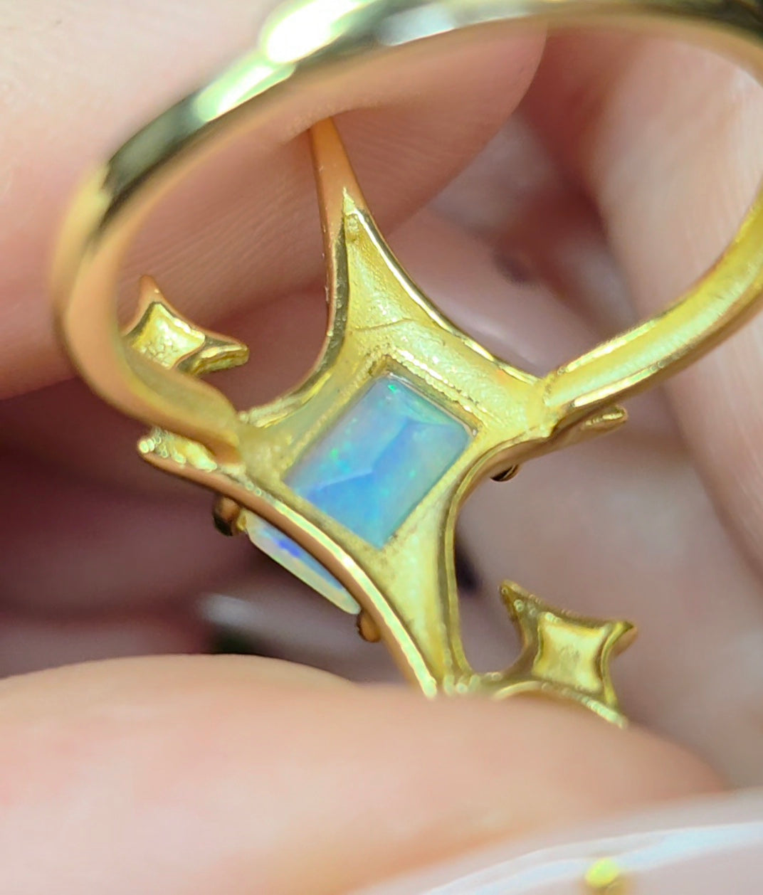 Opal Starlight Ring