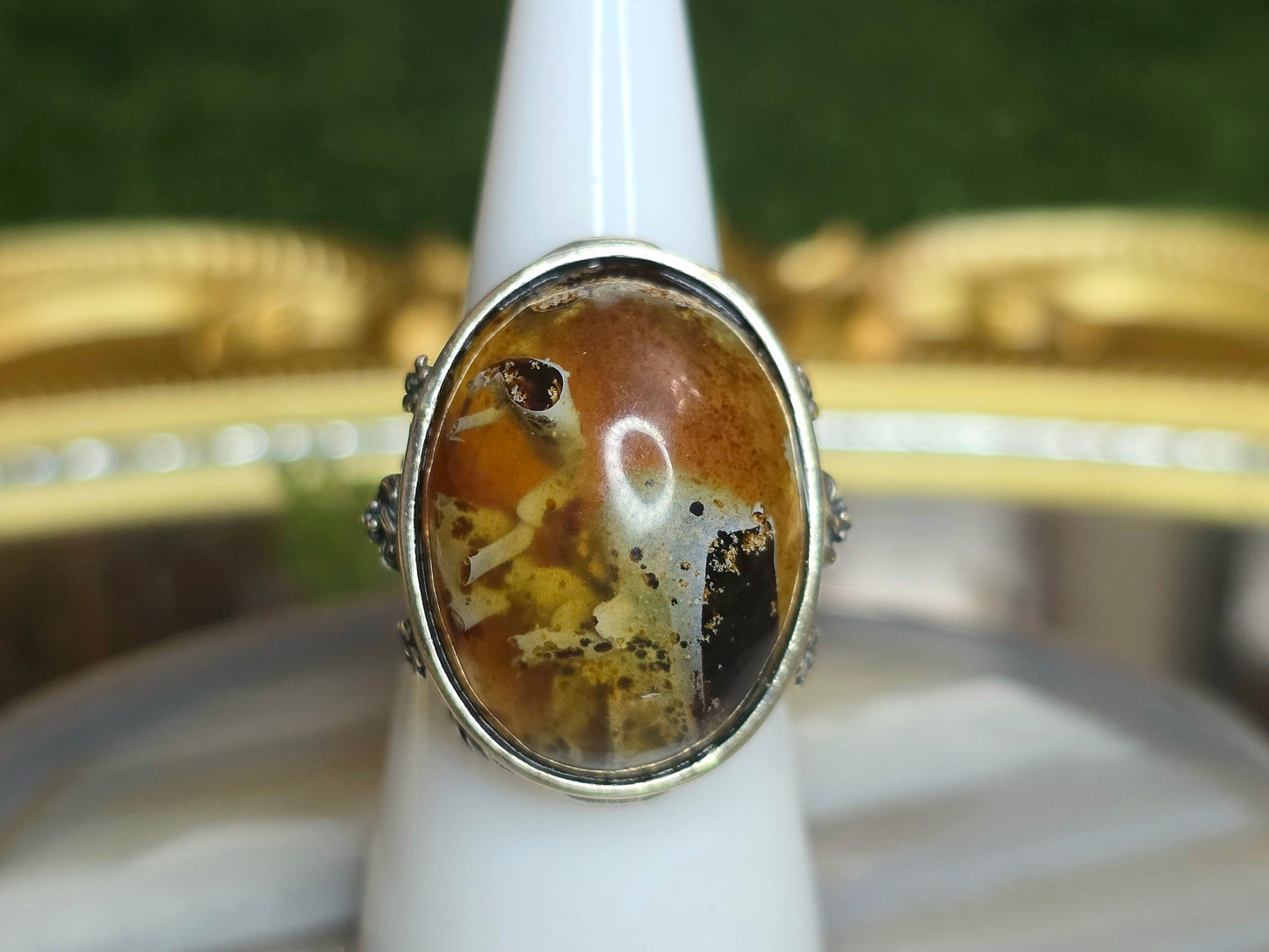 Indonesian Sumatra Amber Ring B