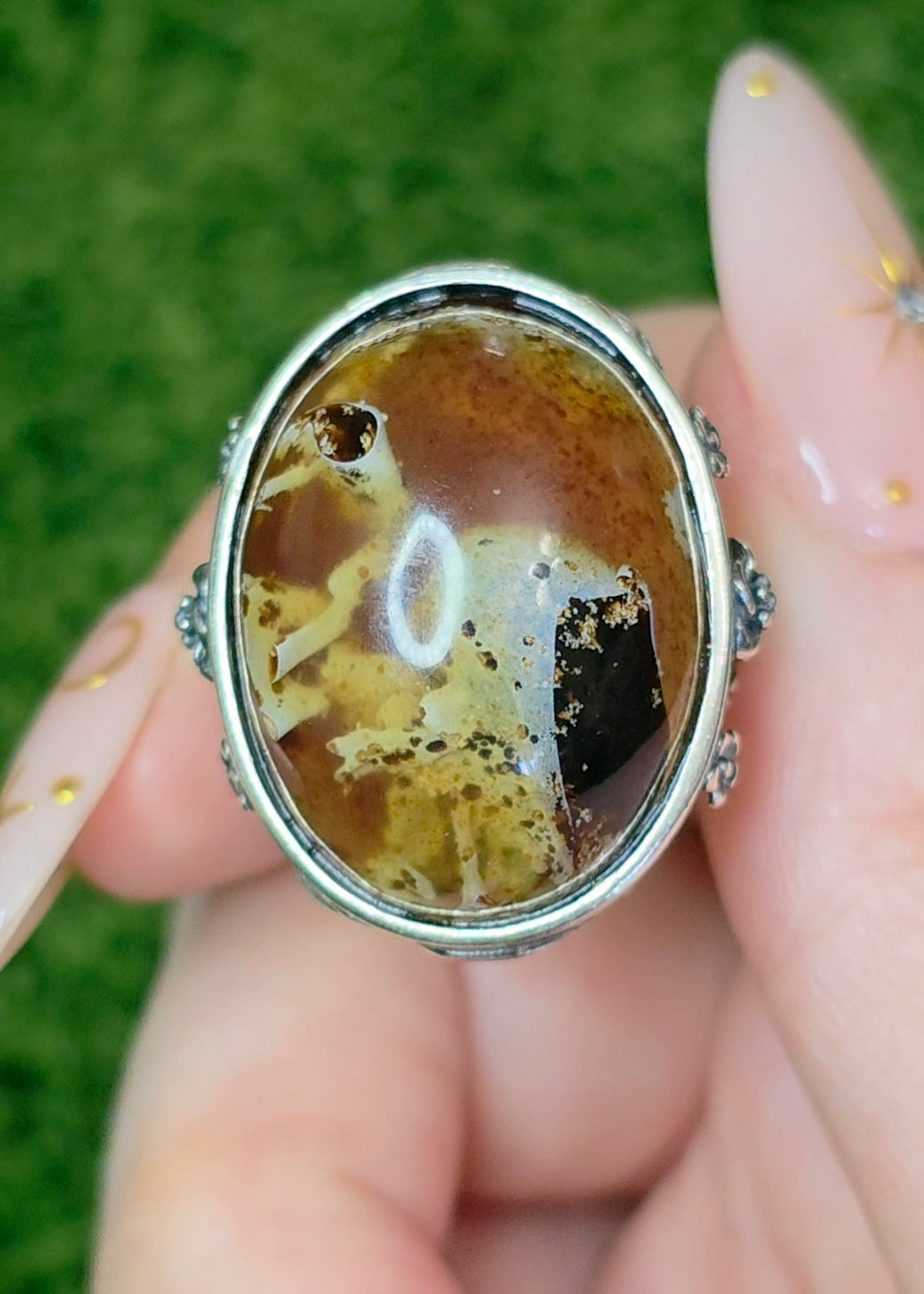 Indonesian Sumatra Amber Ring B