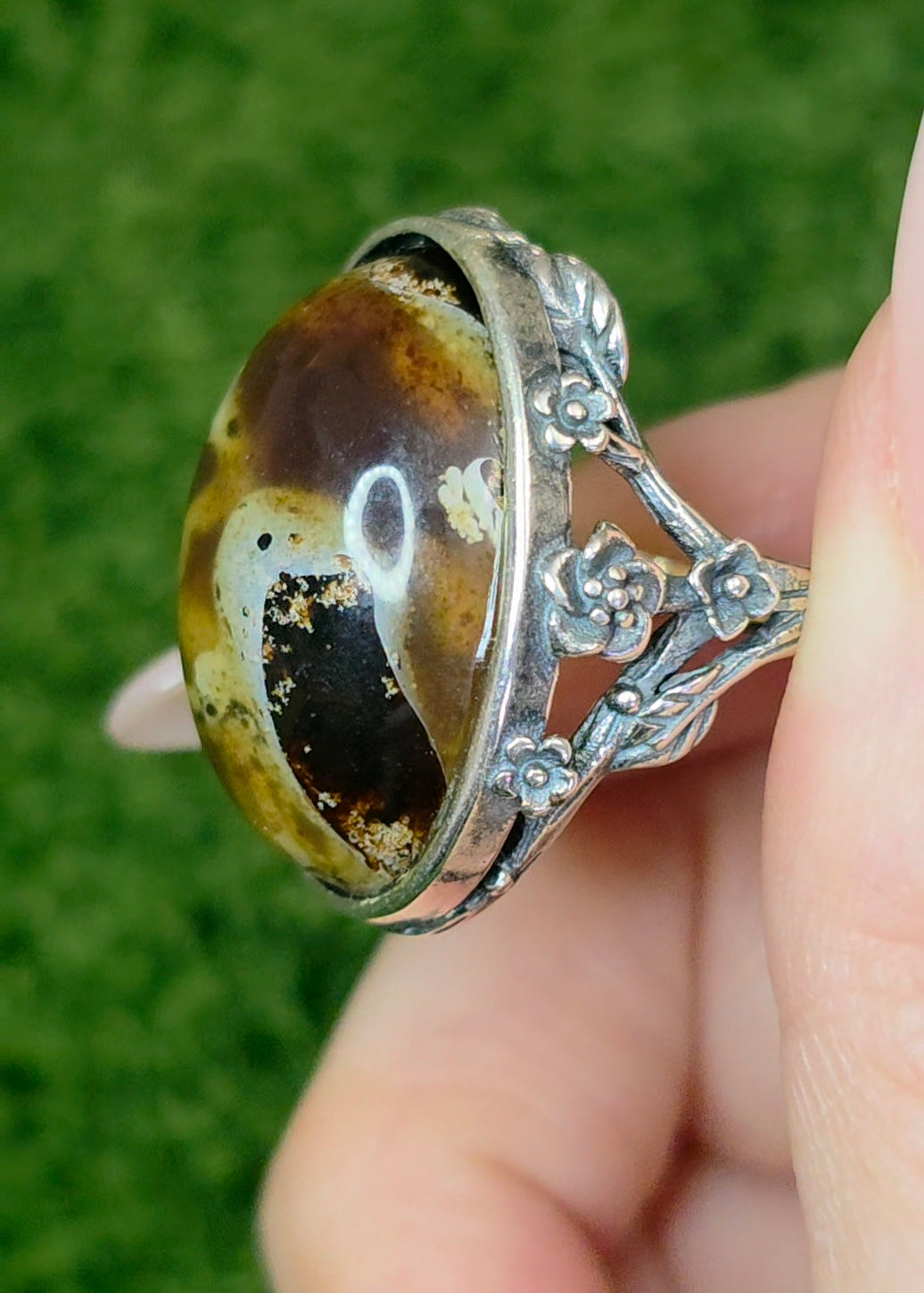 Indonesian Sumatra Amber Ring B
