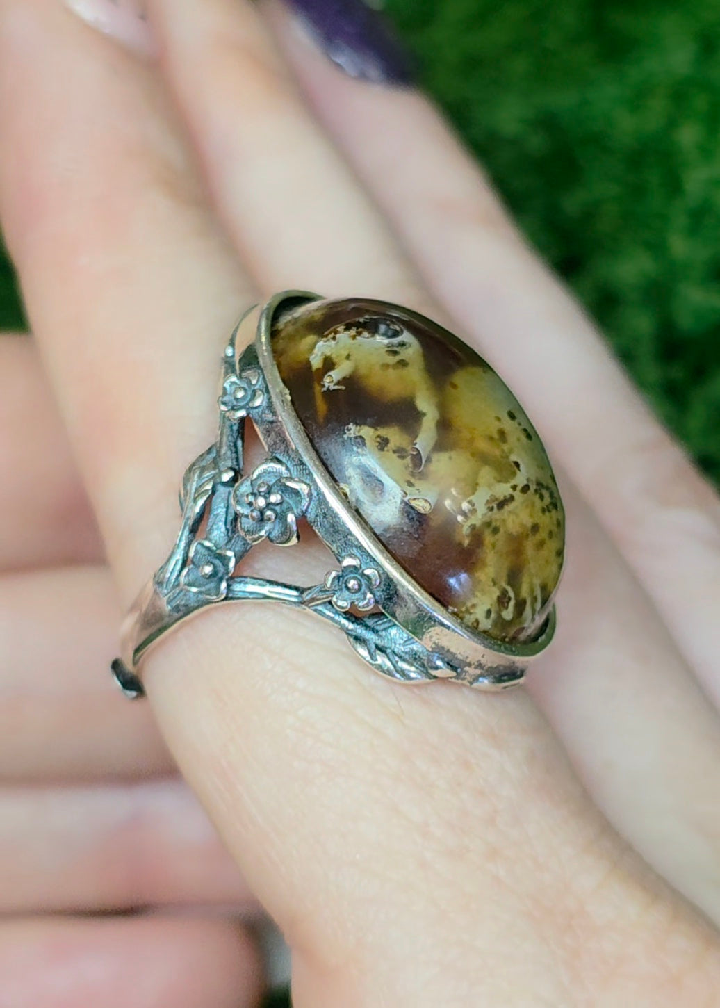 Indonesian Sumatra Amber Ring B