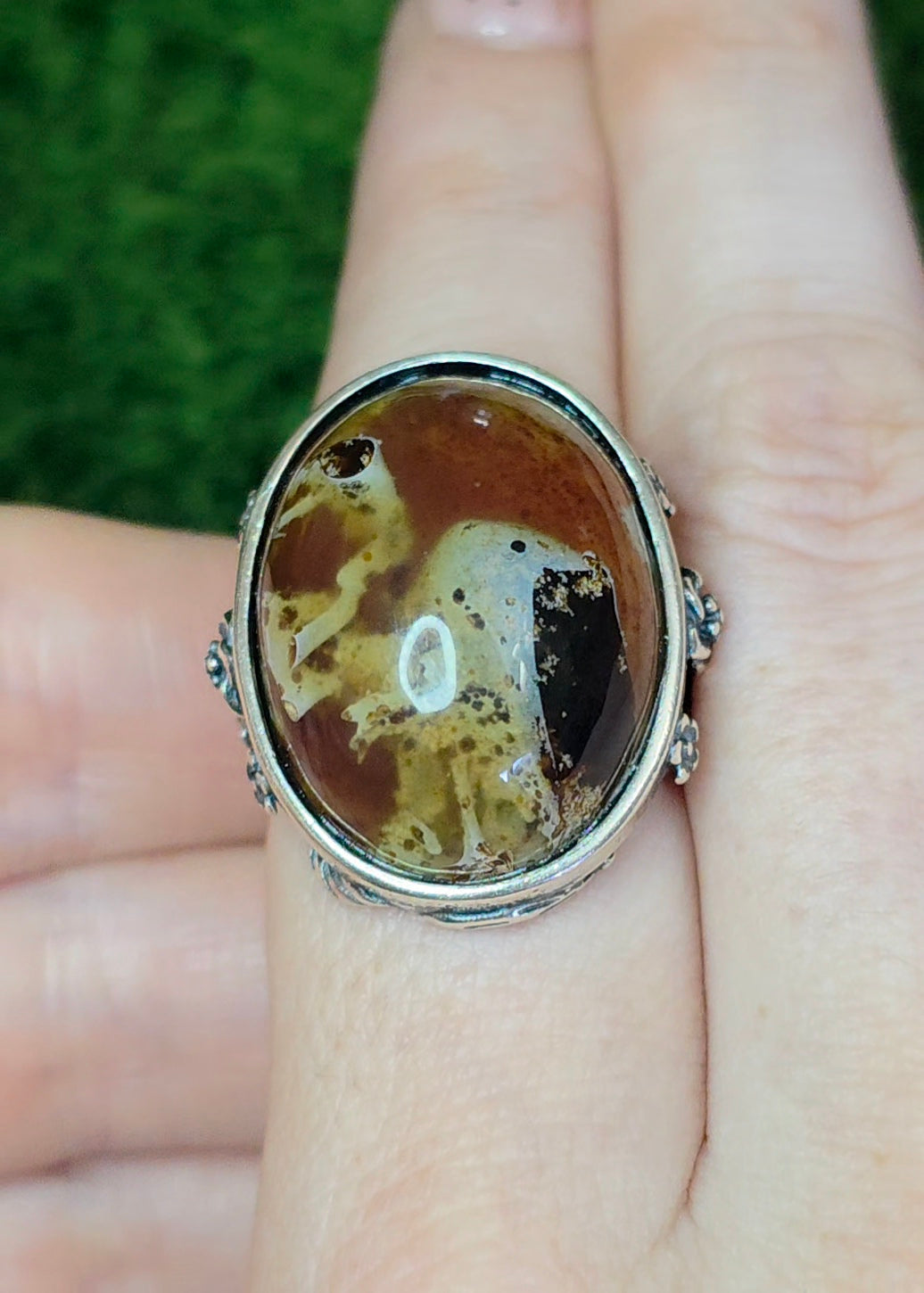 Indonesian Sumatra Amber Ring B