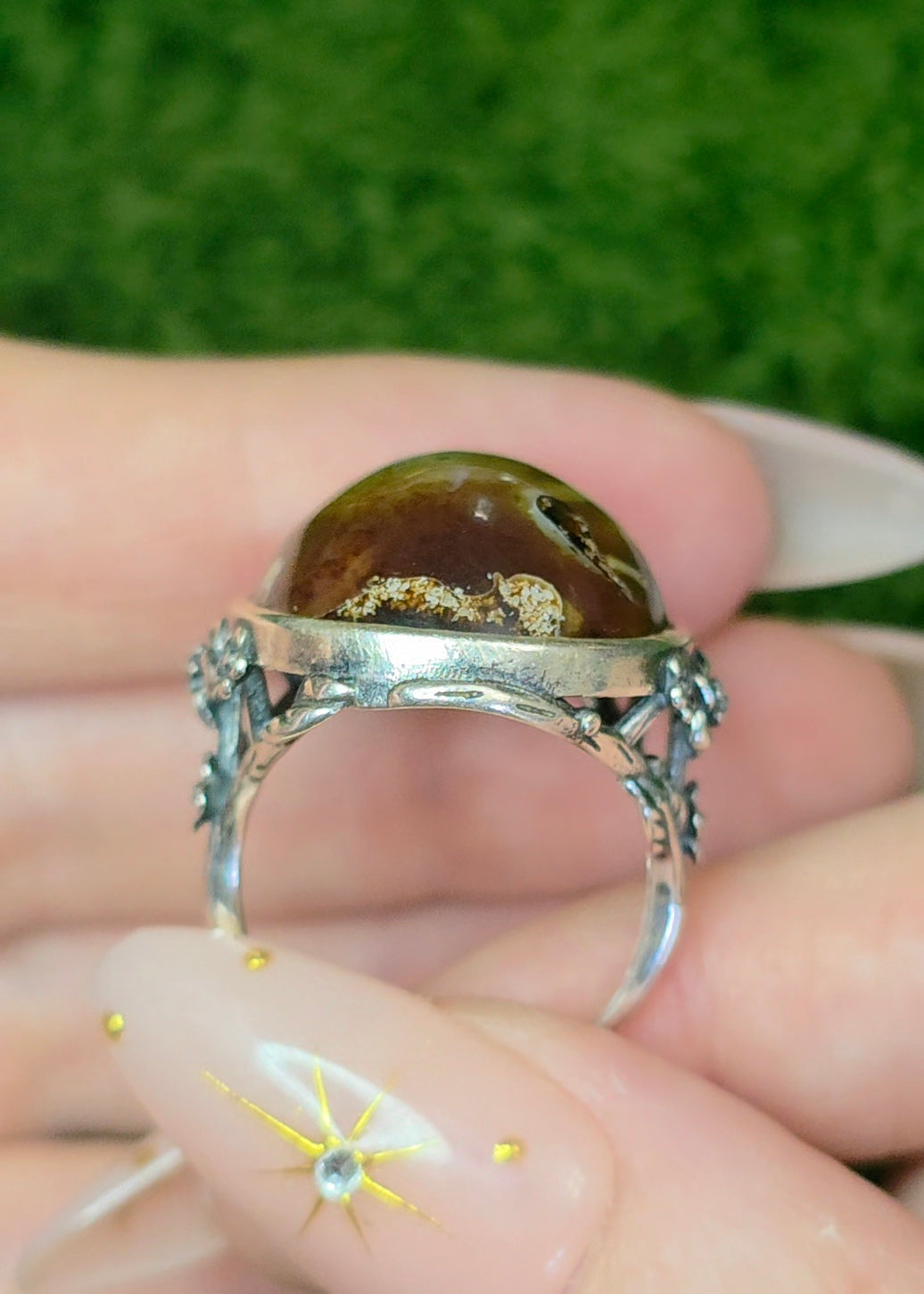 Indonesian Sumatra Amber Ring B