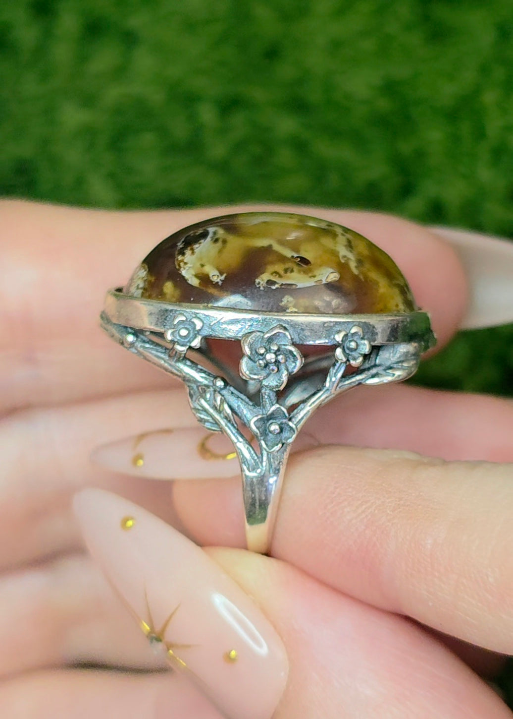 Indonesian Sumatra Amber Ring B