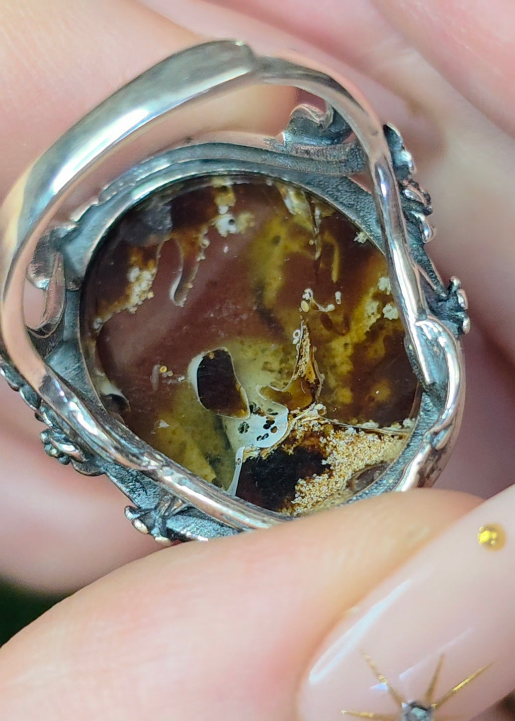 Indonesian Sumatra Amber Ring B