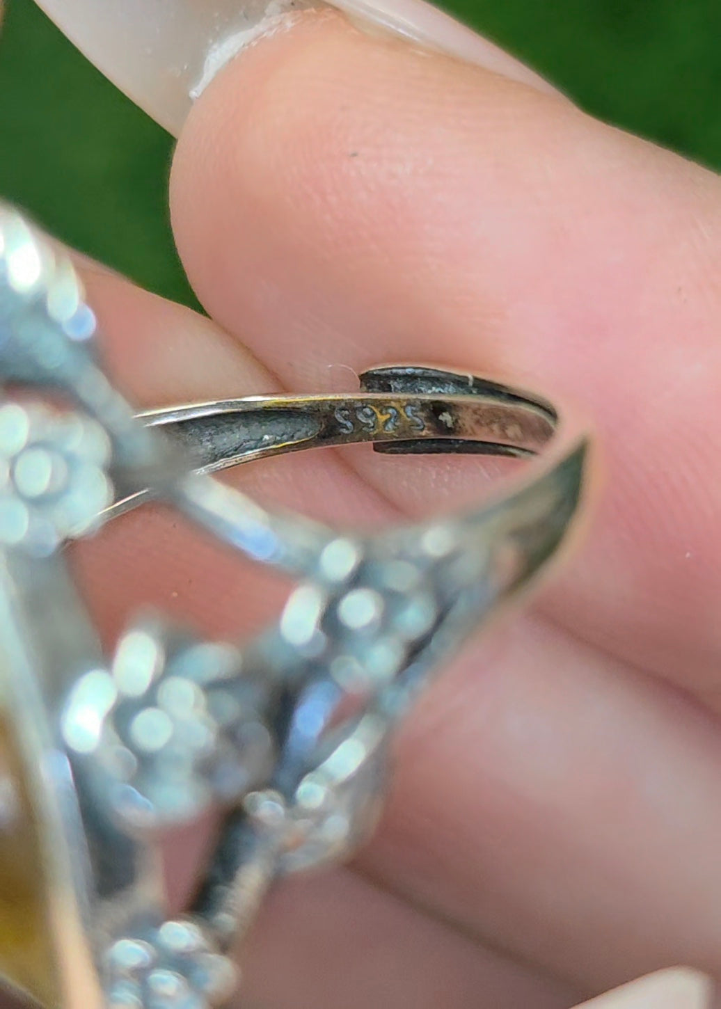 Indonesian Sumatra Amber Ring B