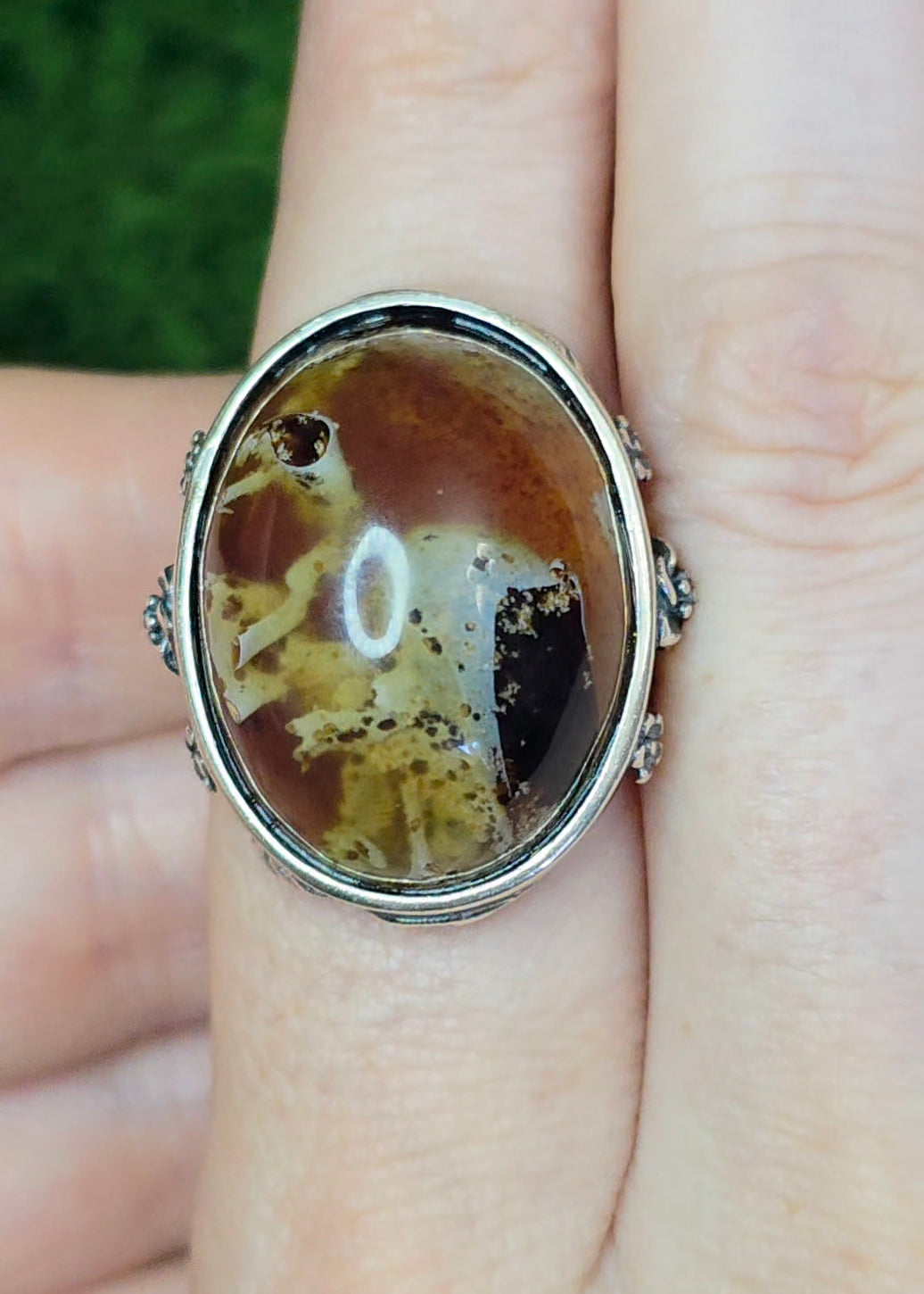 Indonesian Sumatra Amber Ring B