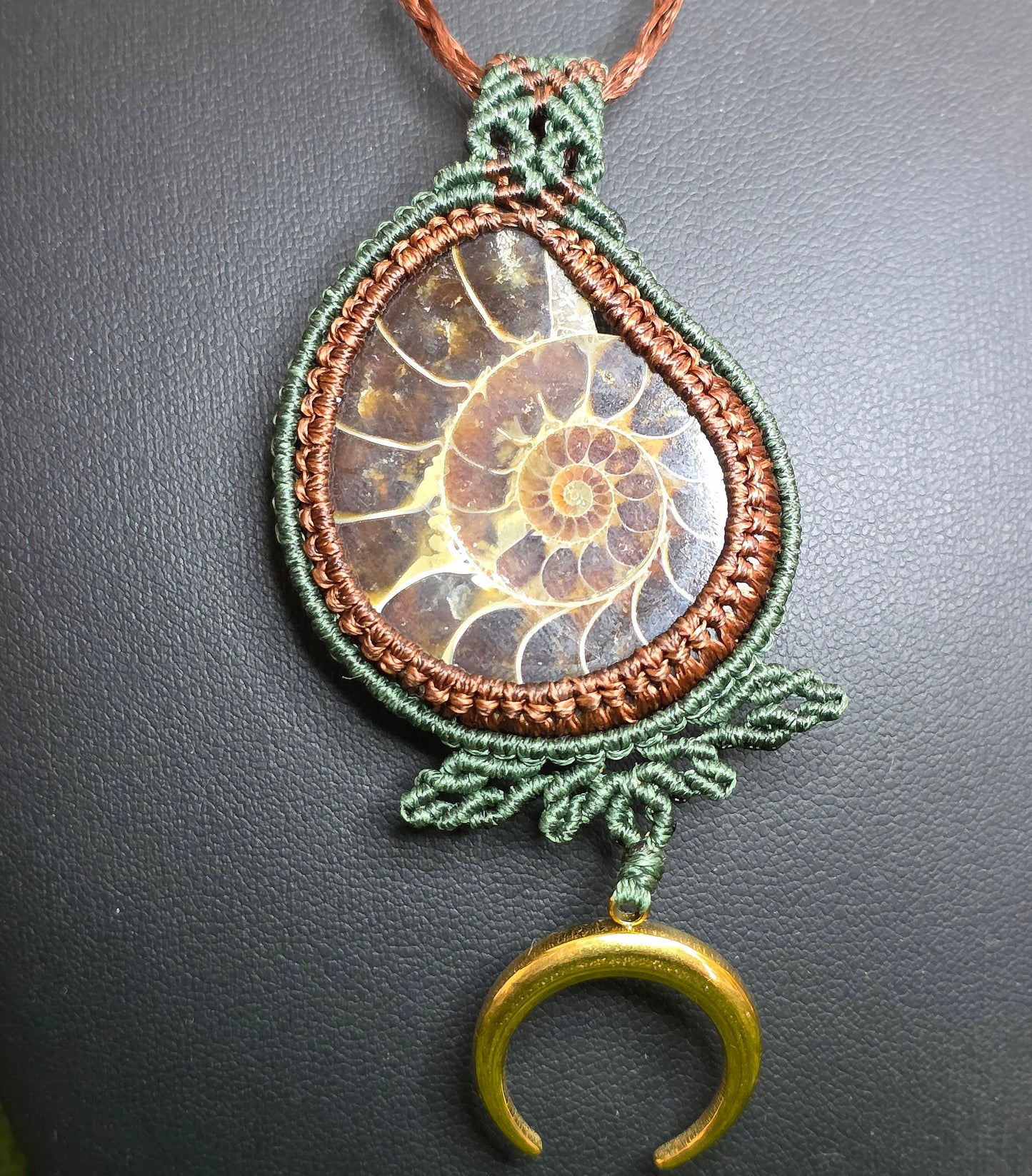 Adjustable Ammonite Necklace A