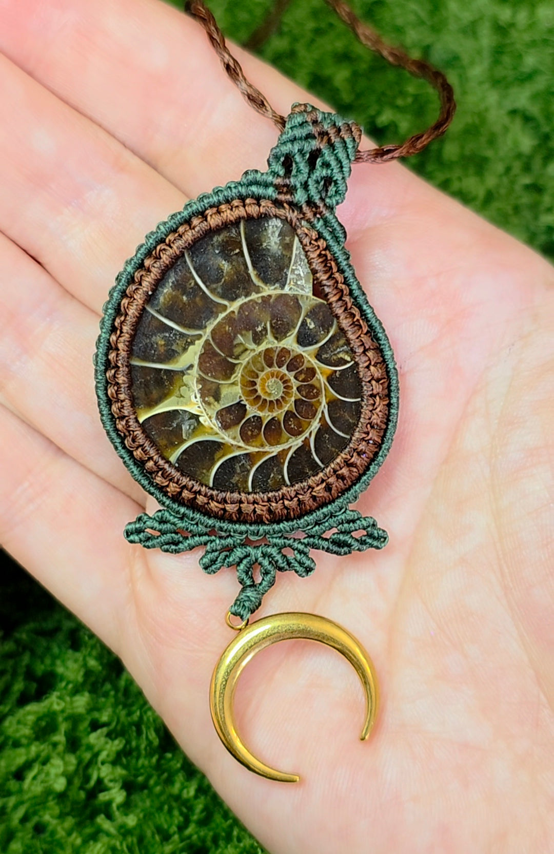 Adjustable Ammonite Necklace A