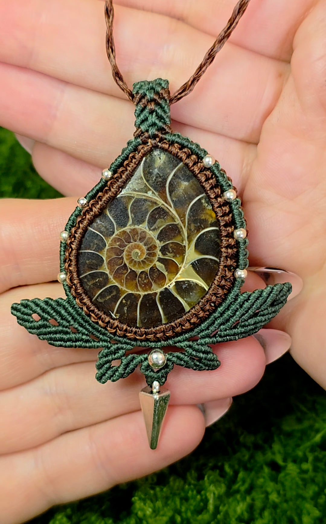 Adjustable Ammonite Necklace B
