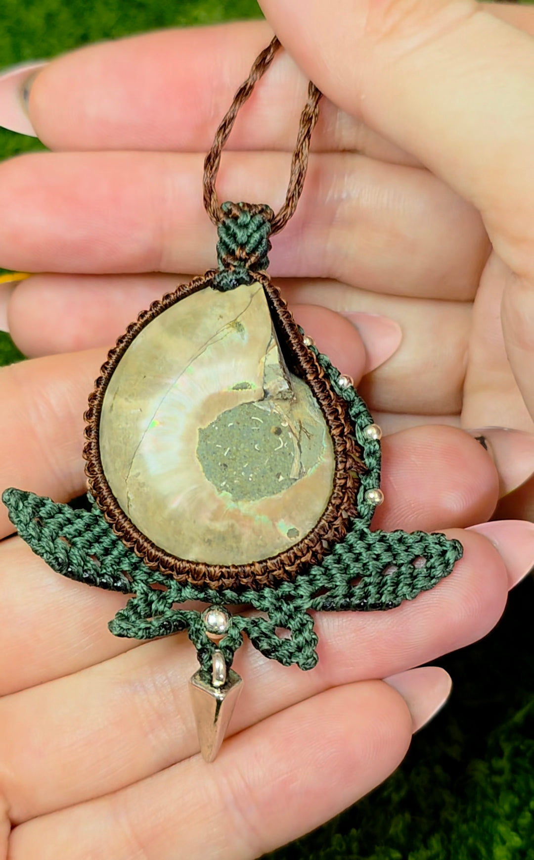 Adjustable Ammonite Necklace B