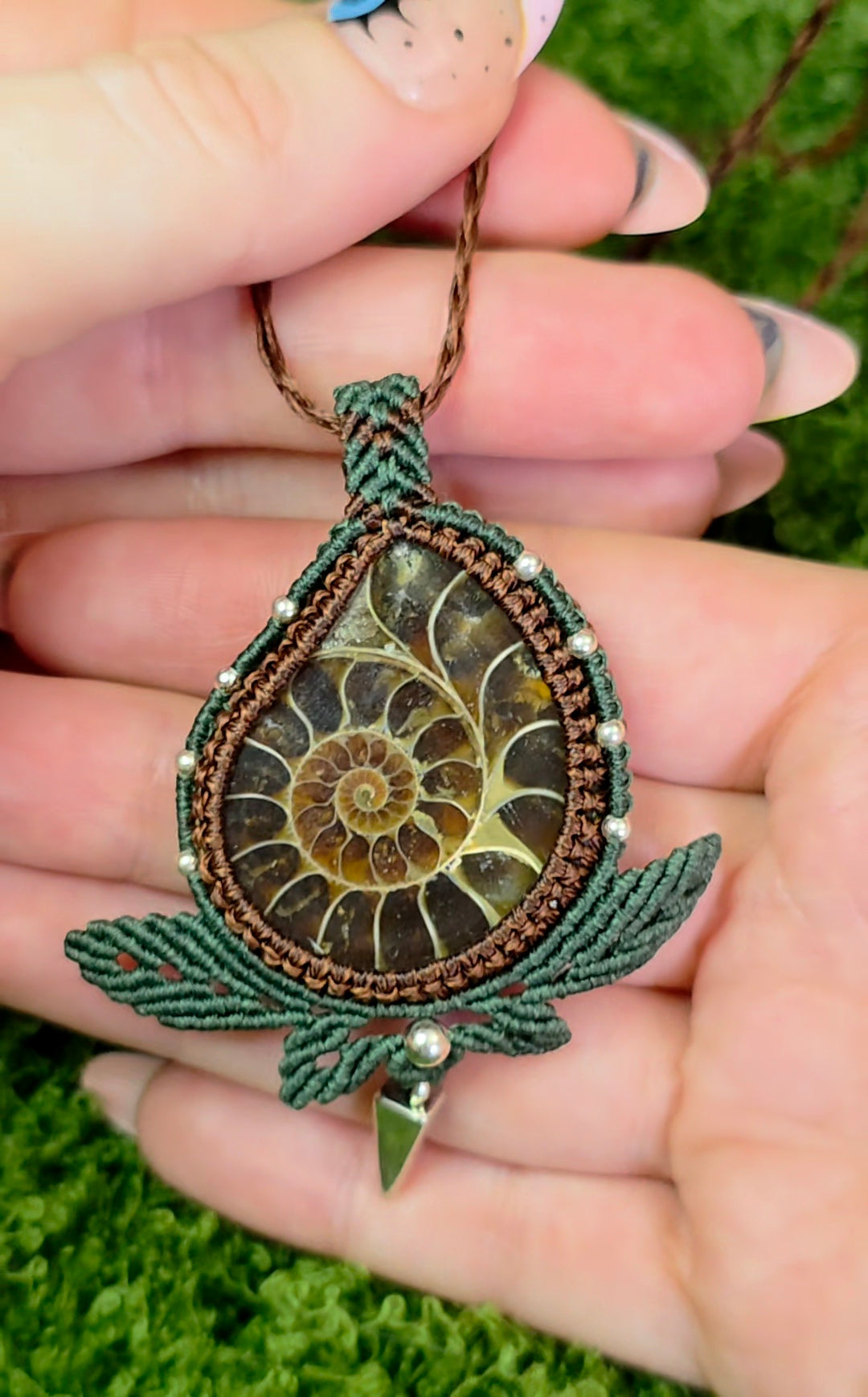 Adjustable Ammonite Necklace B