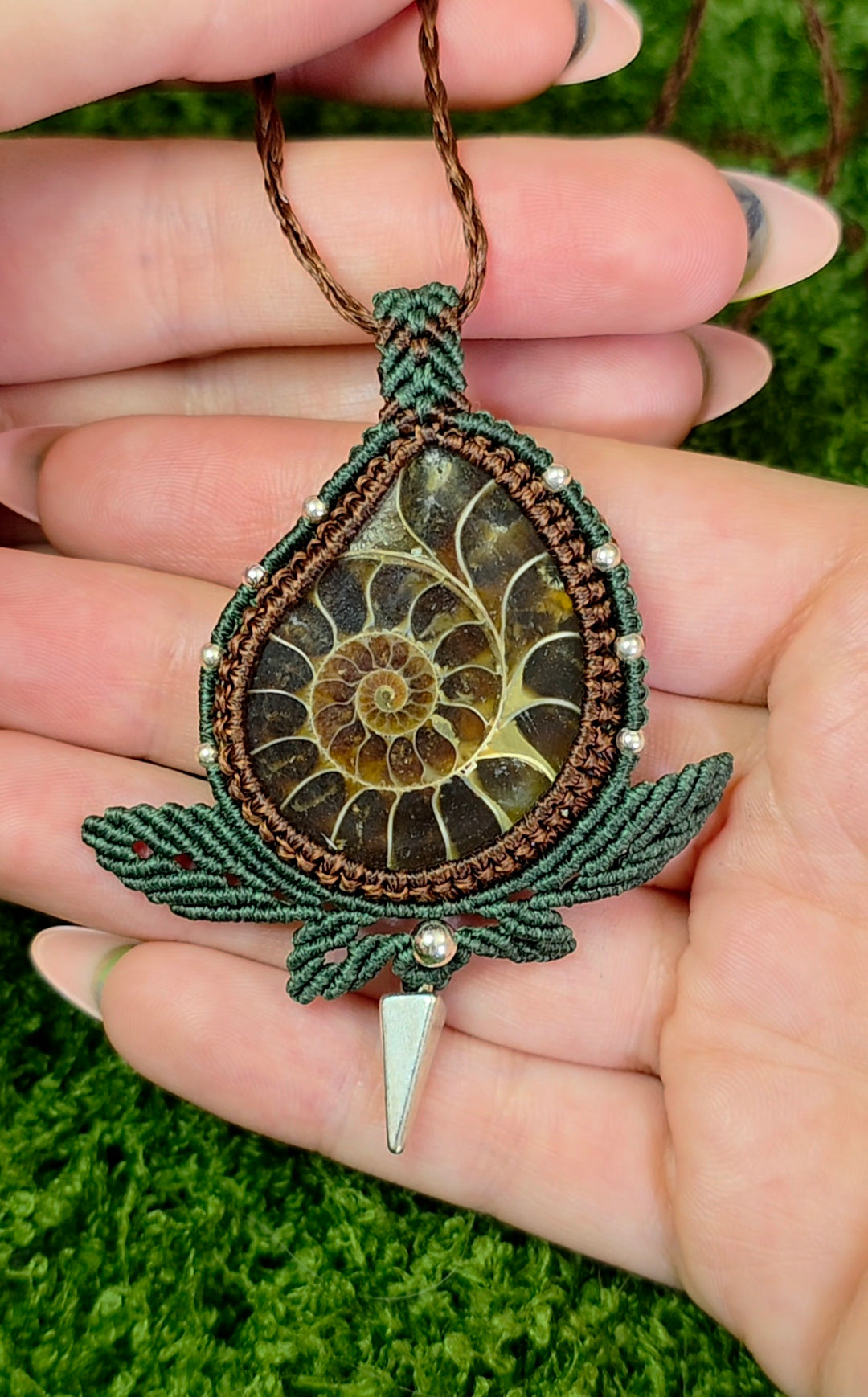 Adjustable Ammonite Necklace B