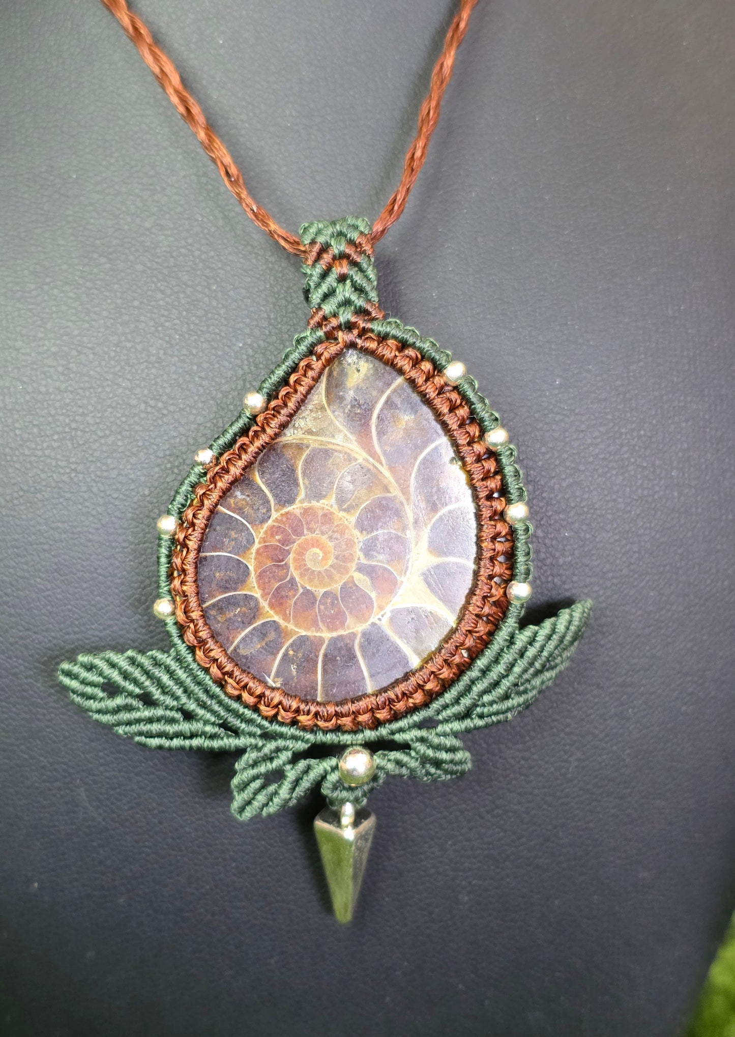 Adjustable Ammonite Necklace B