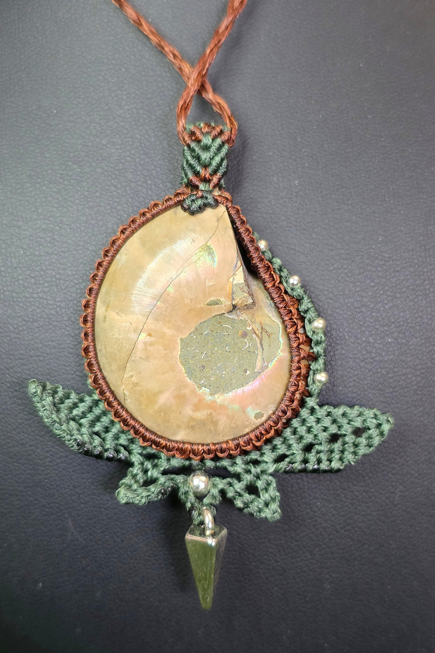 Adjustable Ammonite Necklace B