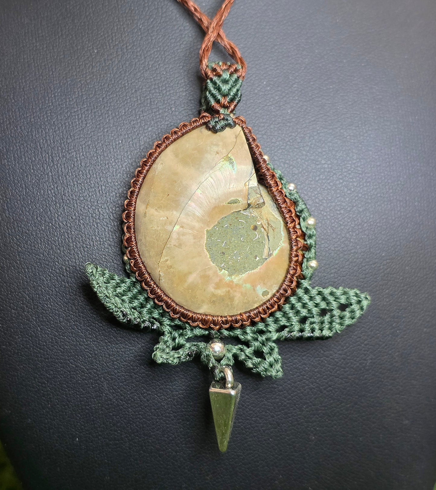 Adjustable Ammonite Necklace B