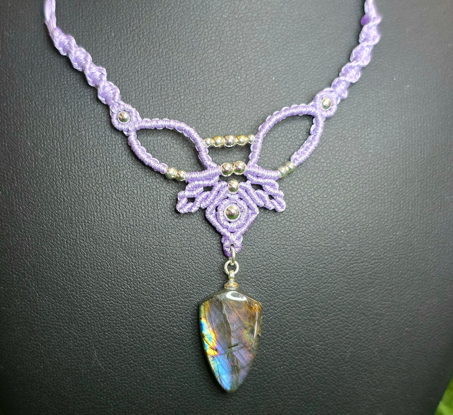 Rainbow Labradorite Wrap Necklace