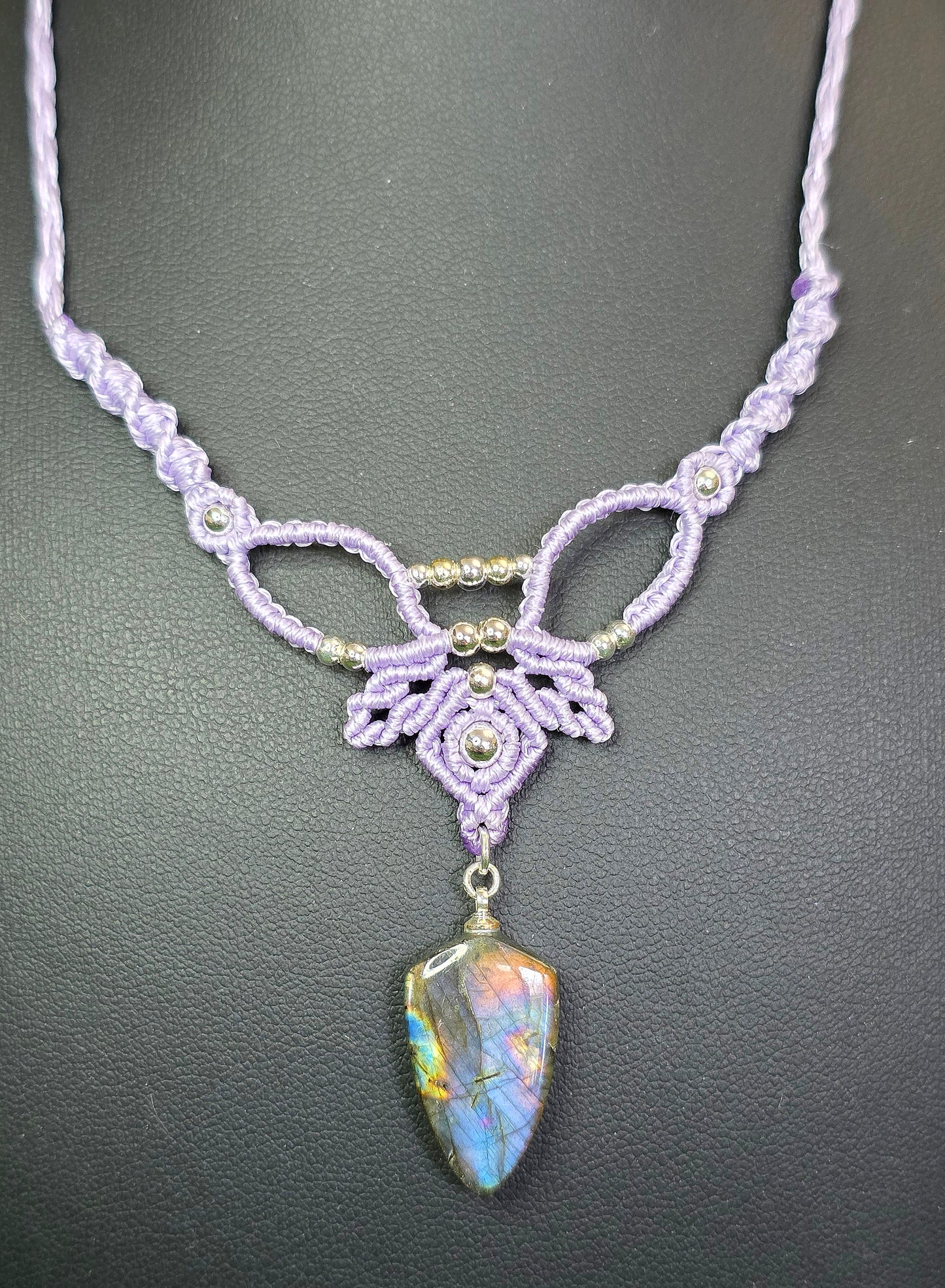 Rainbow Labradorite Wrap Necklace