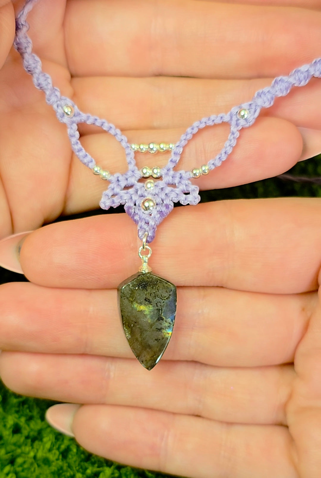 Rainbow Labradorite Wrap Necklace