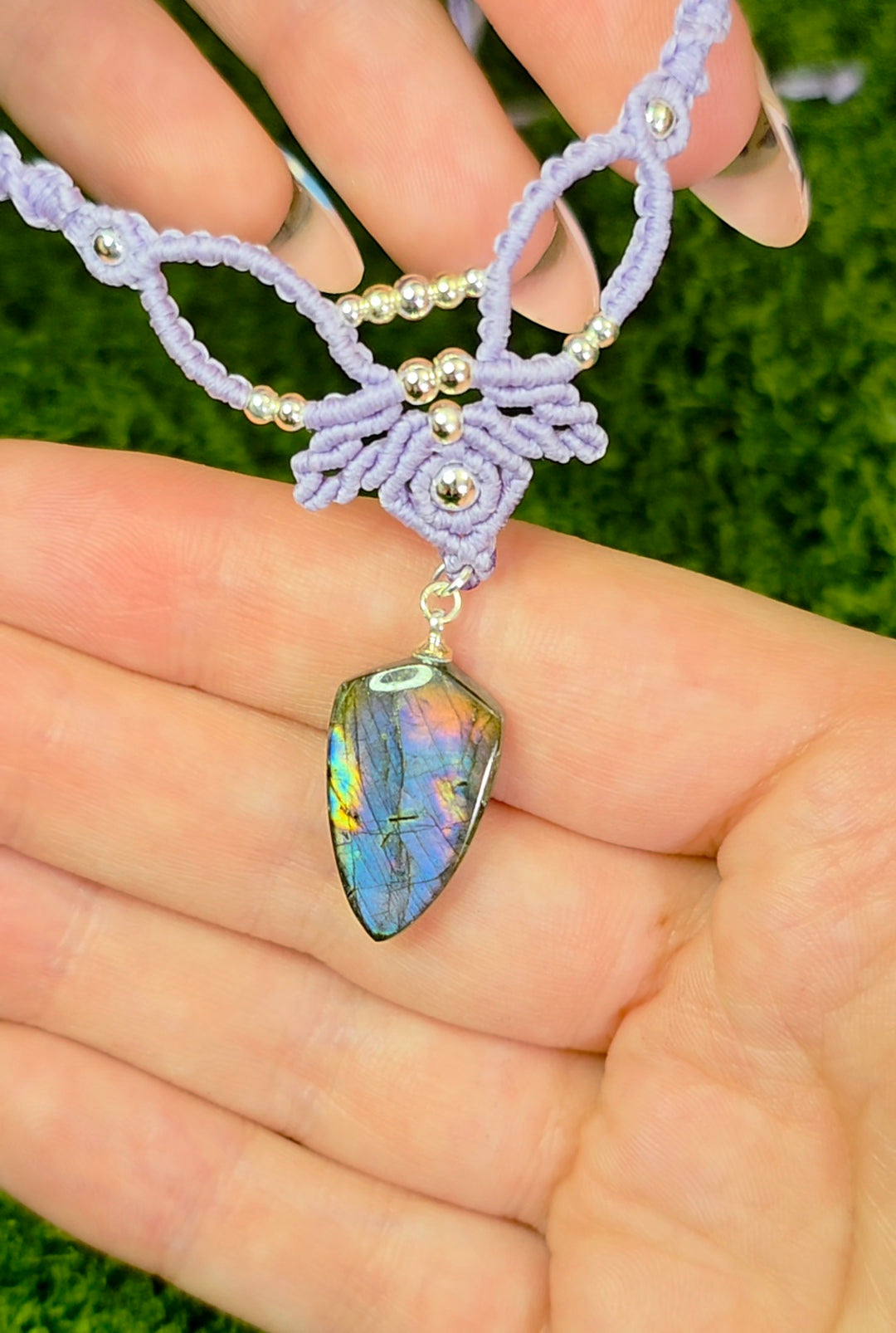 Rainbow Labradorite Wrap Necklace