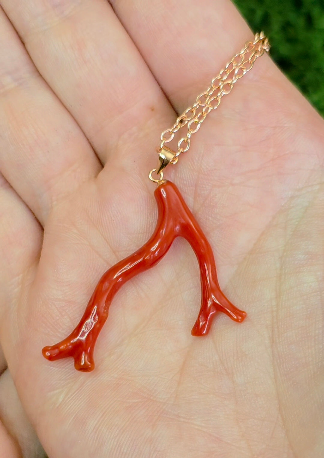 Red Coral Pendant