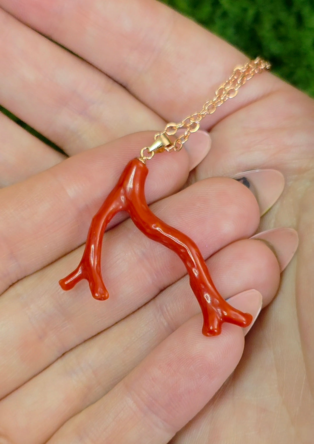Red Coral Pendant