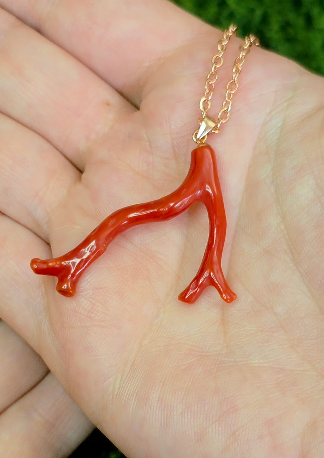 Red Coral Pendant