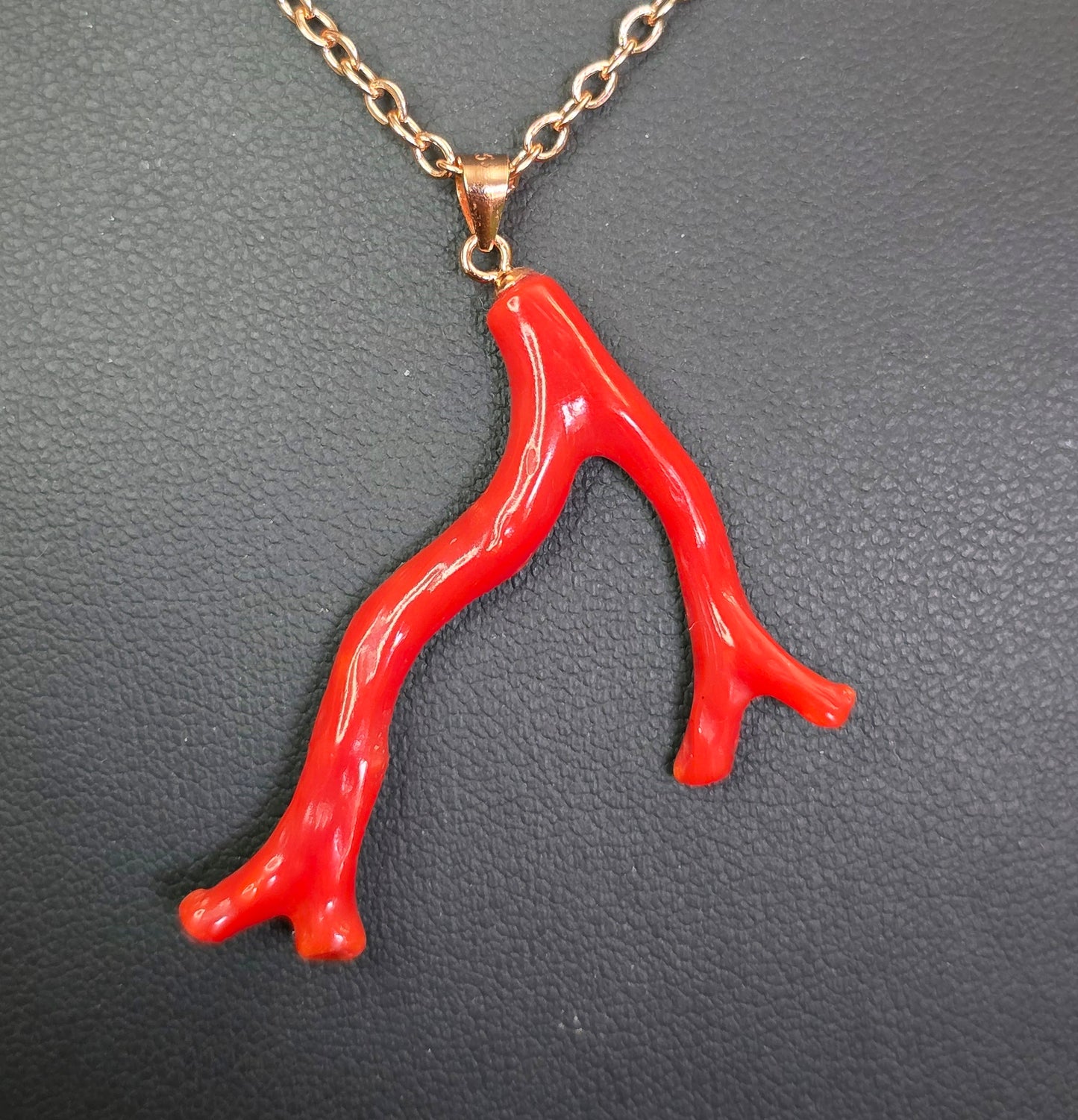 Red Coral Pendant