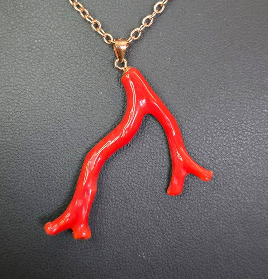 Red Coral Pendant