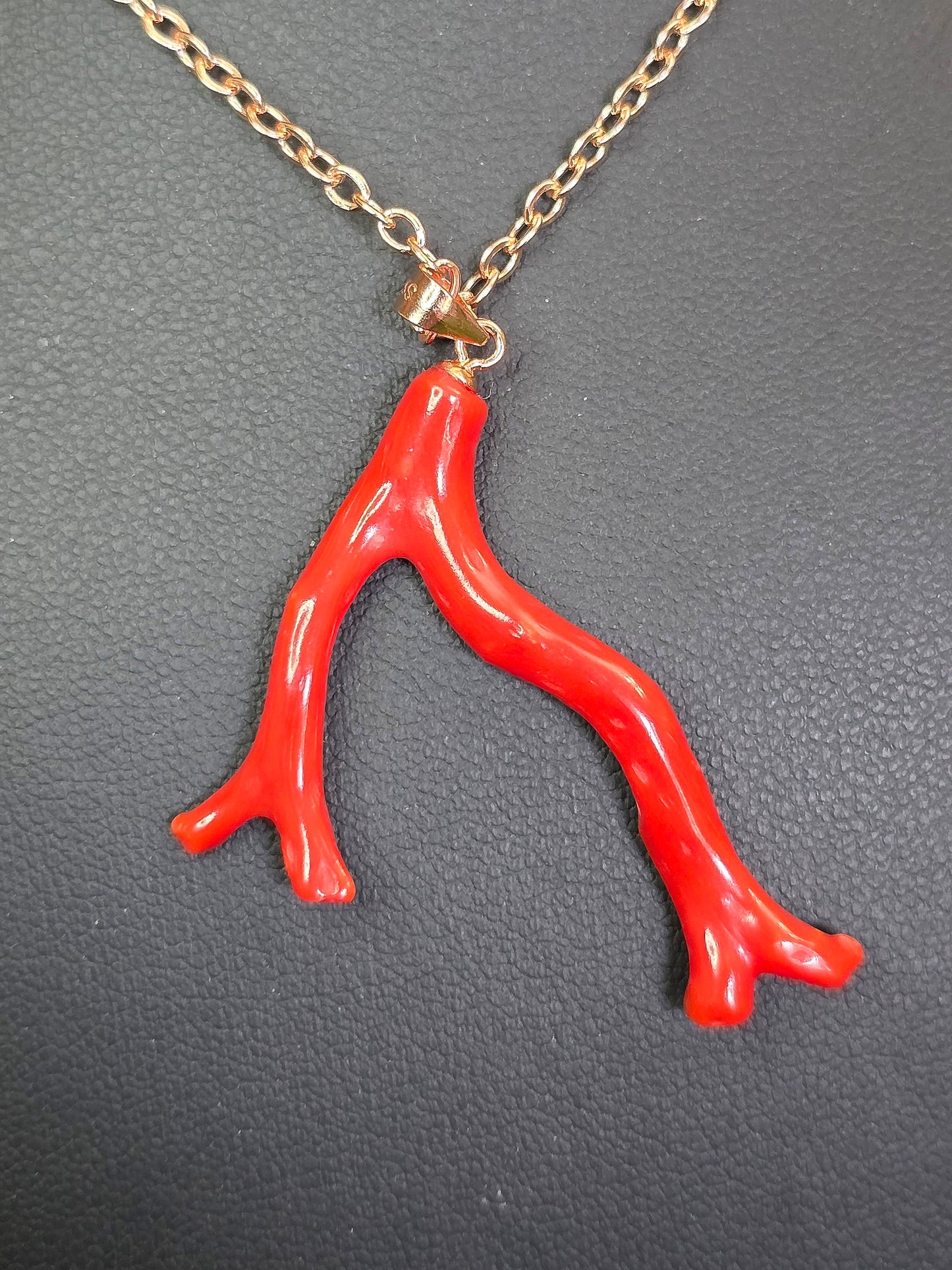 Red Coral Pendant