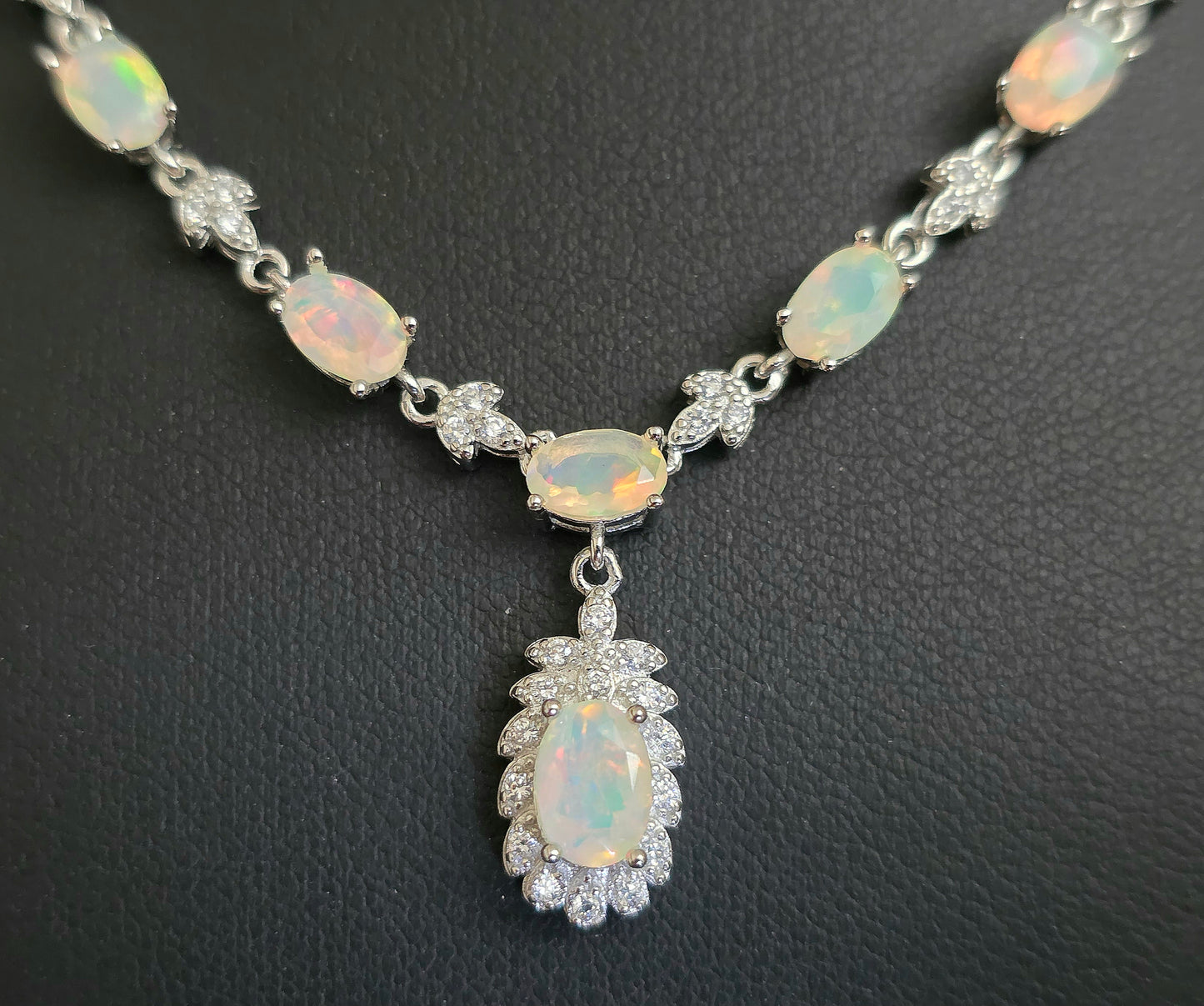 Faceted Opal Necklace