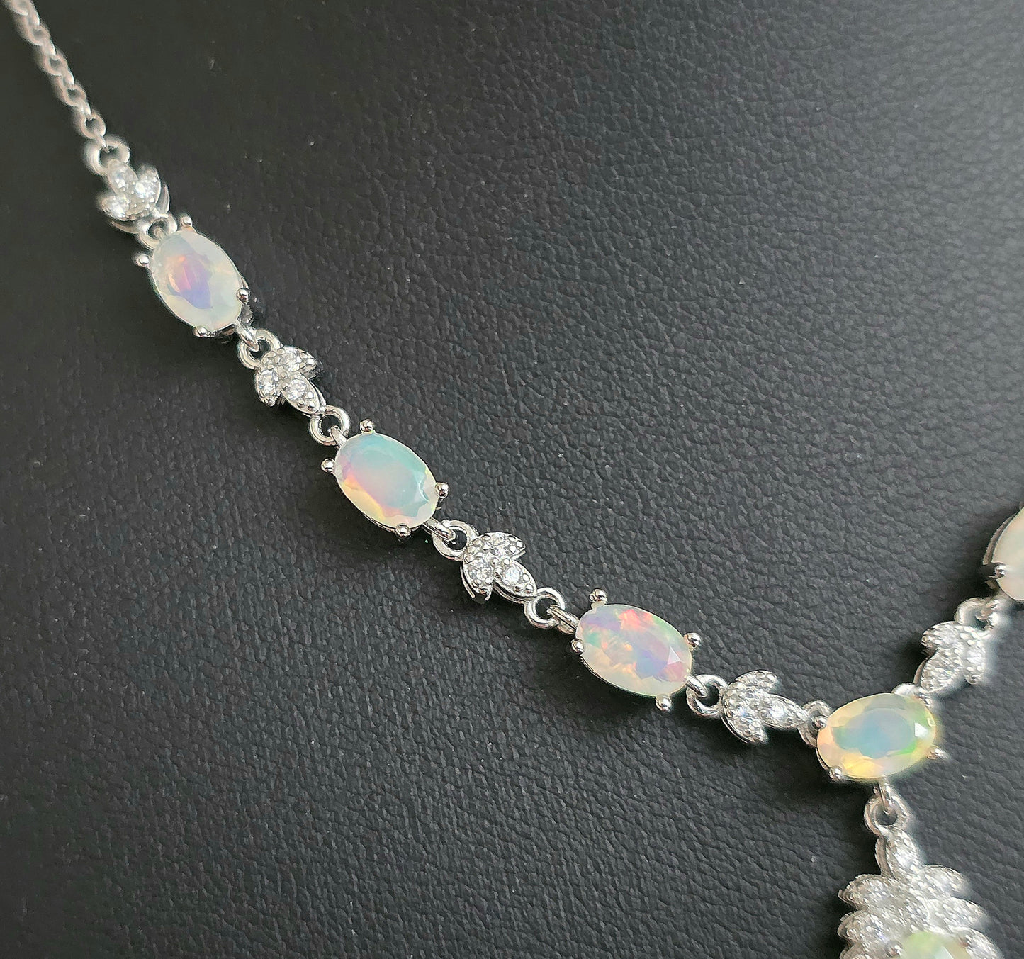 Faceted Opal Necklace