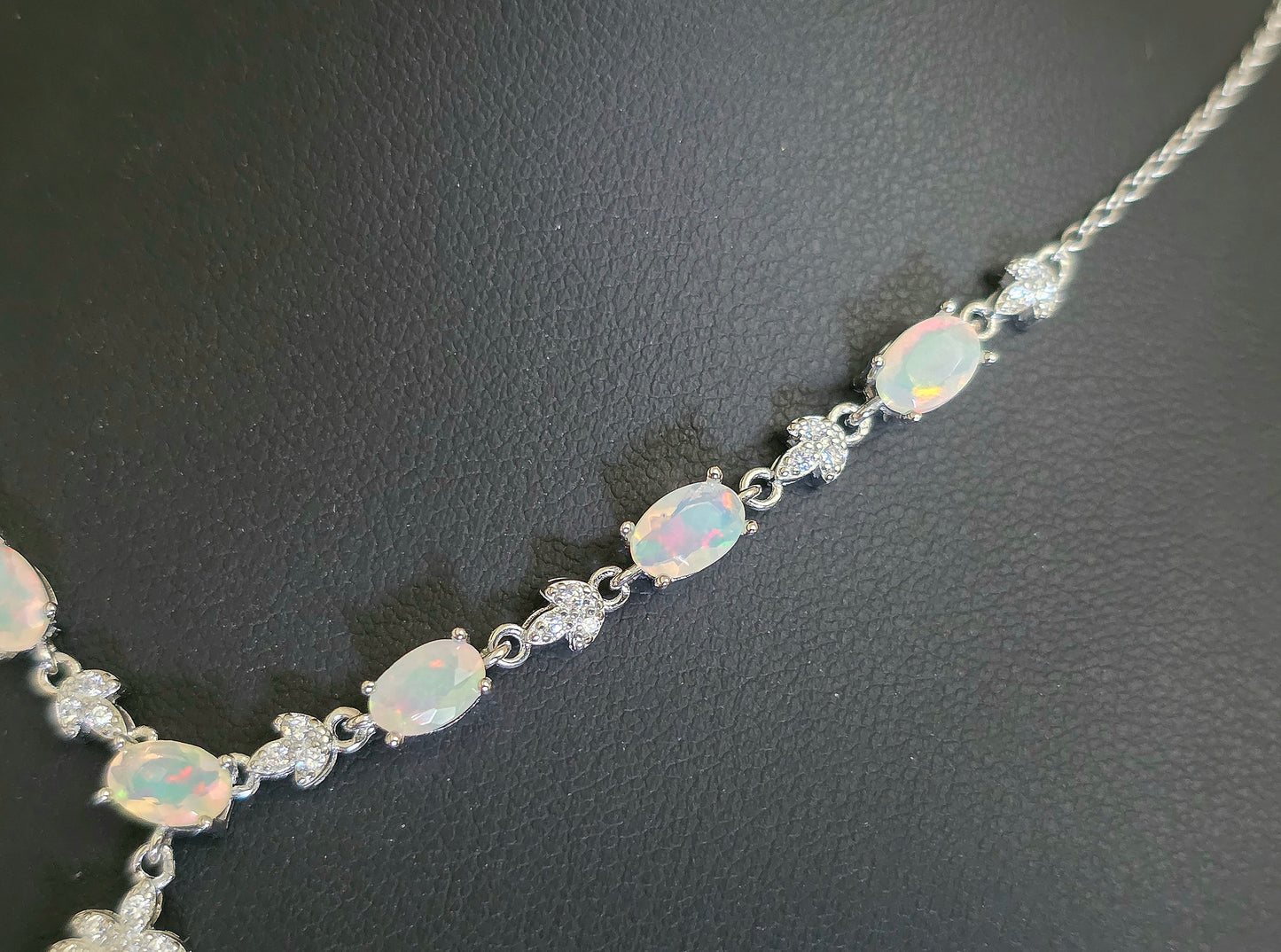 Faceted Opal Necklace