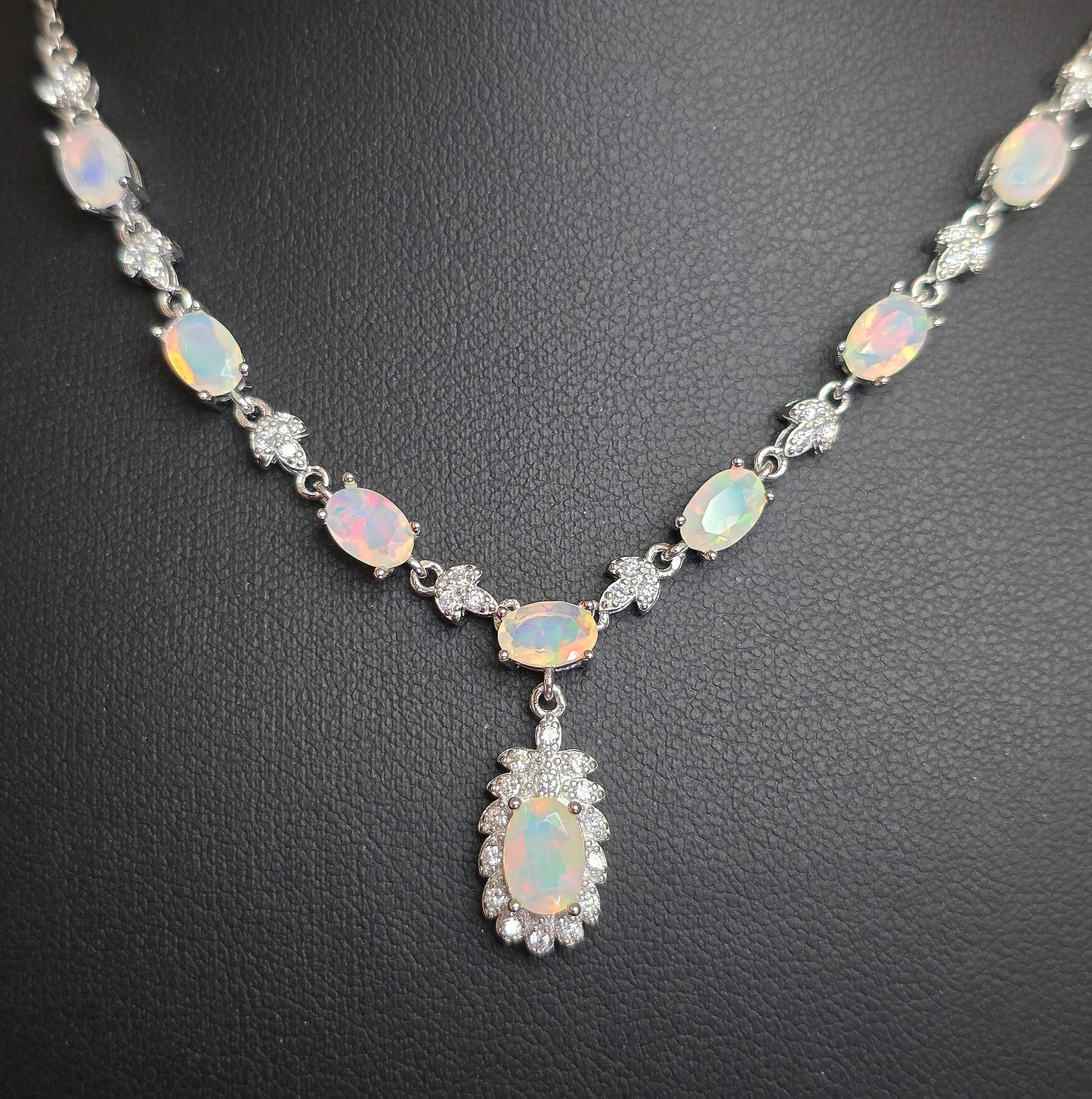 Faceted Opal Necklace