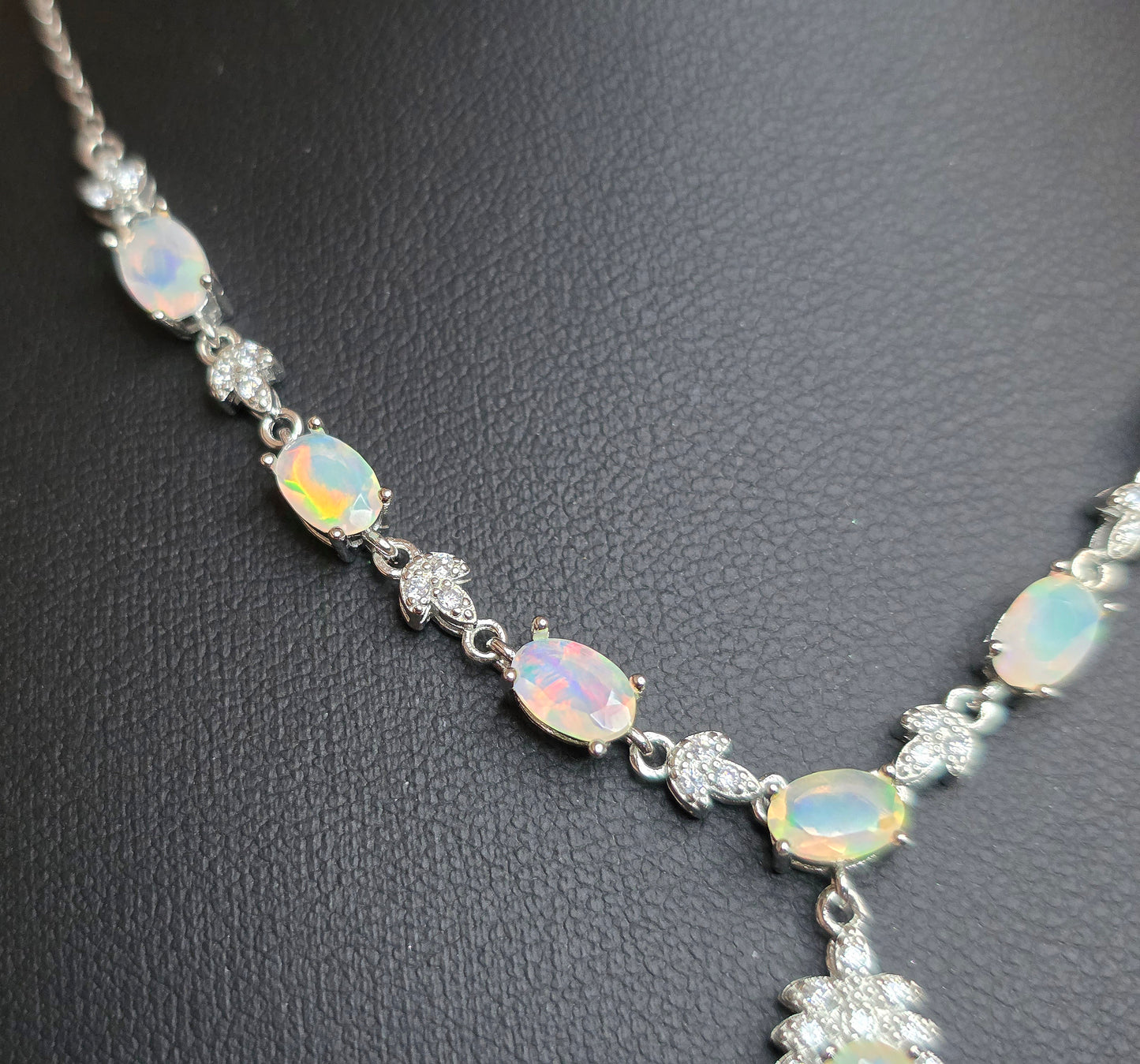 Faceted Opal Necklace