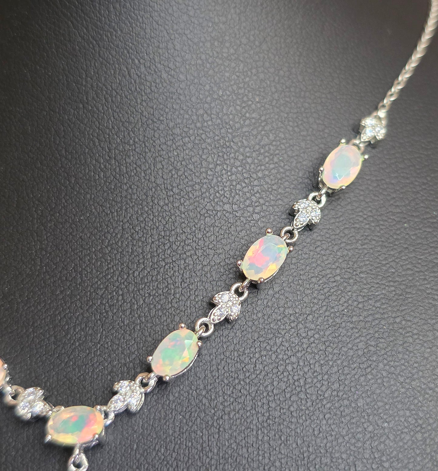 Faceted Opal Necklace