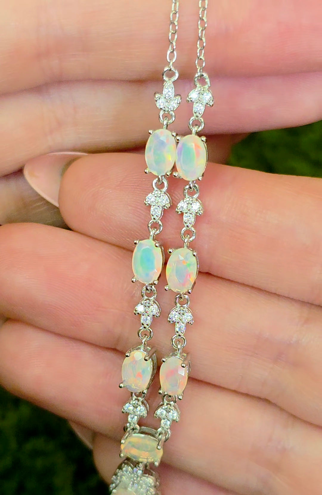 Faceted Opal Necklace