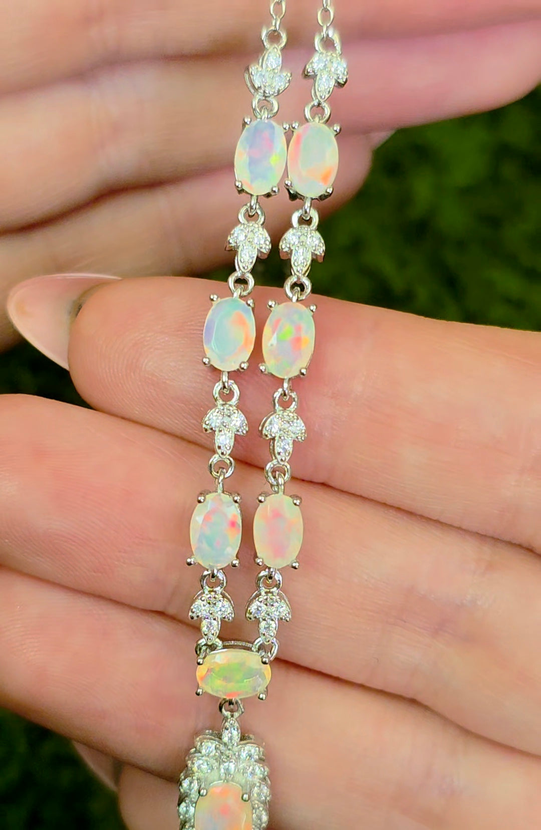 Faceted Opal Necklace